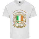 All Men Are Born Equal Irish Ireland Mens V-Neck Cotton T-Shirt White