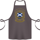 All Men Are Born Equal Scotland Scottish Cotton Apron 100% Organic Dark Grey