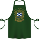 All Men Are Born Equal Scotland Scottish Cotton Apron 100% Organic Forest Green
