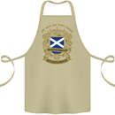All Men Are Born Equal Scotland Scottish Cotton Apron 100% Organic Khaki