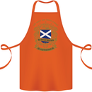 All Men Are Born Equal Scotland Scottish Cotton Apron 100% Organic Orange
