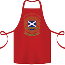 All Men Are Born Equal Scotland Scottish Cotton Apron 100% Organic Red