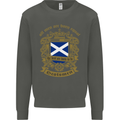 All Men Are Born Equal Scotland Scottish Kids Sweatshirt Jumper Storm Grey