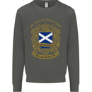 All Men Are Born Equal Scotland Scottish Kids Sweatshirt Jumper Storm Grey
