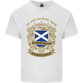 All Men Are Born Equal Scotland Scottish Kids T-Shirt Childrens White