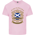 All Men Are Born Equal Scotland Scottish Mens Cotton T-Shirt Tee Top Light Pink