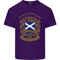 All Men Are Born Equal Scotland Scottish Mens Cotton T-Shirt Tee Top Purple