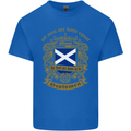All Men Are Born Equal Scotland Scottish Mens Cotton T-Shirt Tee Top Royal Blue