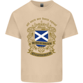 All Men Are Born Equal Scotland Scottish Mens Cotton T-Shirt Tee Top Sand