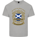 All Men Are Born Equal Scotland Scottish Mens Cotton T-Shirt Tee Top Sports Grey
