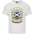 All Men Are Born Equal Scotland Scottish Mens Cotton T-Shirt Tee Top White