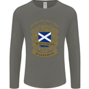 All Men Are Born Equal Scotland Scottish Mens Long Sleeve T-Shirt Charcoal