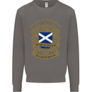 All Men Are Born Equal Scotland Scottish Mens Sweatshirt Jumper Charcoal