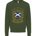 All Men Are Born Equal Scotland Scottish Mens Sweatshirt Jumper Forest Green