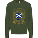 All Men Are Born Equal Scotland Scottish Mens Sweatshirt Jumper Forest Green
