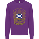All Men Are Born Equal Scotland Scottish Mens Sweatshirt Jumper Purple