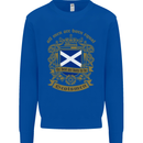 All Men Are Born Equal Scotland Scottish Mens Sweatshirt Jumper Royal Blue