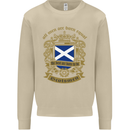 All Men Are Born Equal Scotland Scottish Mens Sweatshirt Jumper Sand
