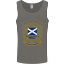 All Men Are Born Equal Scotland Scottish Mens Vest Tank Top Charcoal