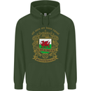 All Men Are Born Equal Welshmen Wales Welsh Childrens Kids Hoodie Forest Green