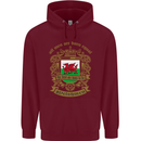 All Men Are Born Equal Welshmen Wales Welsh Childrens Kids Hoodie Maroon