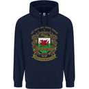 All Men Are Born Equal Welshmen Wales Welsh Childrens Kids Hoodie Navy Blue