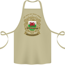 All Men Are Born Equal Welshmen Wales Welsh Cotton Apron 100% Organic Khaki