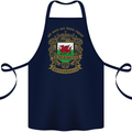 All Men Are Born Equal Welshmen Wales Welsh Cotton Apron 100% Organic Navy Blue