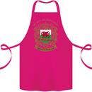 All Men Are Born Equal Welshmen Wales Welsh Cotton Apron 100% Organic Pink