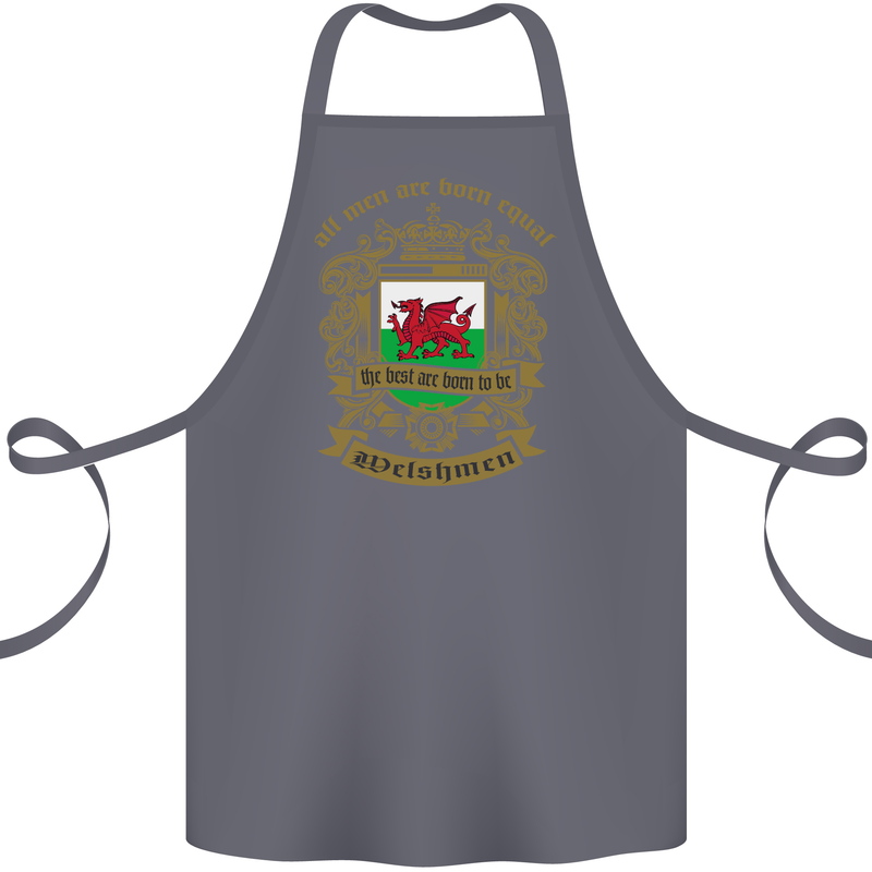 All Men Are Born Equal Welshmen Wales Welsh Cotton Apron 100% Organic Steel