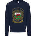 All Men Are Born Equal Welshmen Wales Welsh Kids Sweatshirt Jumper Navy Blue