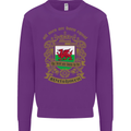 All Men Are Born Equal Welshmen Wales Welsh Kids Sweatshirt Jumper Purple