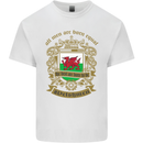All Men Are Born Equal Welshmen Wales Welsh Kids T-Shirt Childrens White