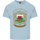 All Men Are Born Equal Welshmen Wales Welsh Mens Cotton T-Shirt Tee Top Light Blue
