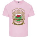 All Men Are Born Equal Welshmen Wales Welsh Mens Cotton T-Shirt Tee Top Light Pink