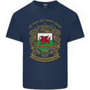 All Men Are Born Equal Welshmen Wales Welsh Mens Cotton T-Shirt Tee Top Navy Blue