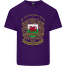 All Men Are Born Equal Welshmen Wales Welsh Mens Cotton T-Shirt Tee Top Purple