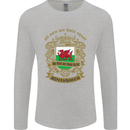 All Men Are Born Equal Welshmen Wales Welsh Mens Long Sleeve T-Shirt Sports Grey