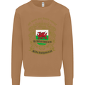 All Men Are Born Equal Welshmen Wales Welsh Mens Sweatshirt Jumper Caramel Latte