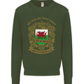 All Men Are Born Equal Welshmen Wales Welsh Mens Sweatshirt Jumper Forest Green