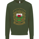 All Men Are Born Equal Welshmen Wales Welsh Mens Sweatshirt Jumper Forest Green