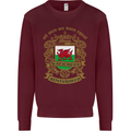 All Men Are Born Equal Welshmen Wales Welsh Mens Sweatshirt Jumper Maroon