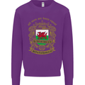 All Men Are Born Equal Welshmen Wales Welsh Mens Sweatshirt Jumper Purple