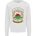 All Men Are Born Equal Welshmen Wales Welsh Mens Sweatshirt Jumper White