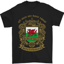 All Men Are Born Equal Welshmen Wales Welsh Mens T-Shirt Cotton Gildan Black