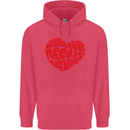 All You Need Is Love Heart Peace Childrens Kids Hoodie Heliconia