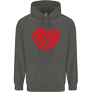 All You Need Is Love Heart Peace Childrens Kids Hoodie Storm Grey