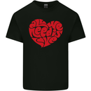 All You Need Is Love Heart Peace Kids T-Shirt Childrens Black