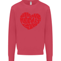 All You Need Is Love Heart Peace Mens Sweatshirt Jumper Heliconia