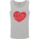 All You Need Is Love Heart Peace Mens Vest Tank Top Sports Grey